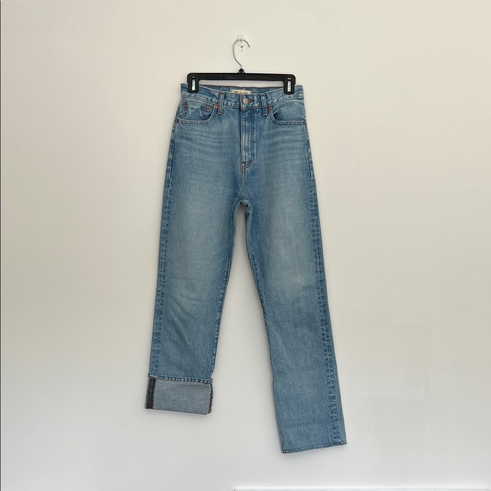 madewell 90s straight high rise rigid jeans size 25